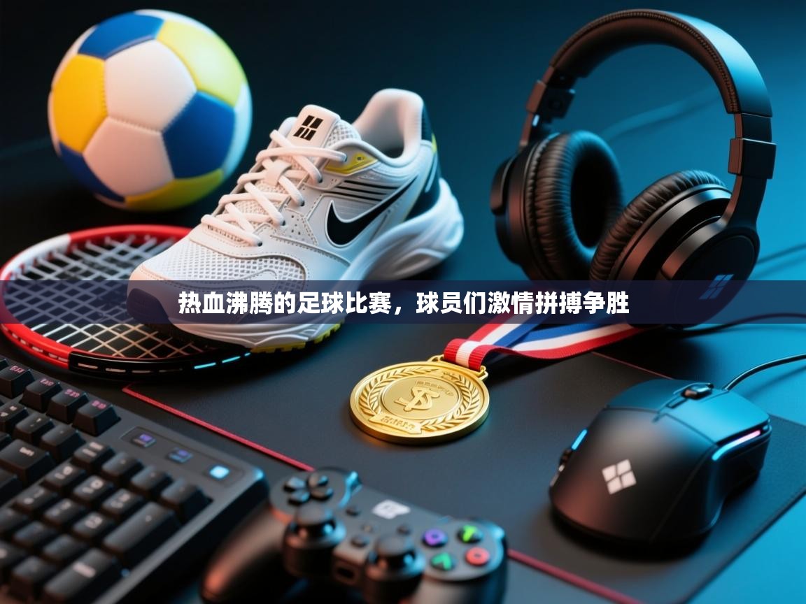 热血沸腾的足球比赛，球员们激情拼搏争胜